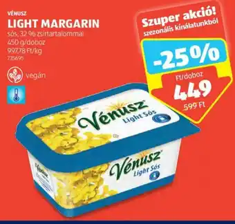 VÉNUSZ LIGHT MARGARIN 450 g