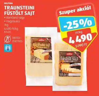 ALDI MILFINA TRAUNSTEINI FÜSTÖLT SAJT 1 kg ajánlat