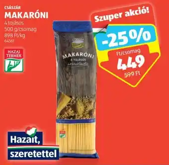 ALDI CSÁSZÁR MAKARÓNI 500 g ajánlat