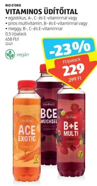 ALDI RIO D'ORO VITAMINOS ÜDÍTŐITAL 0,5 l ajánlat