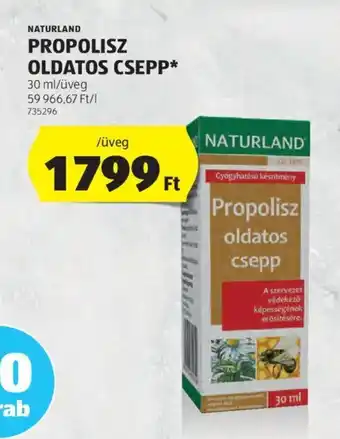 ALDI NATURLAND PROPOLISZ OLDATOS CSEPP 30 ml ajánlat