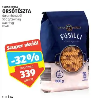 ALDI CUCINA NOBILE ORSÓTÉSZTA 500 g ajánlat