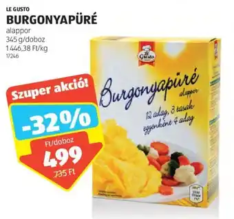ALDI LE GUSTO BURGONYAPÜRÉ 345 g ajánlat