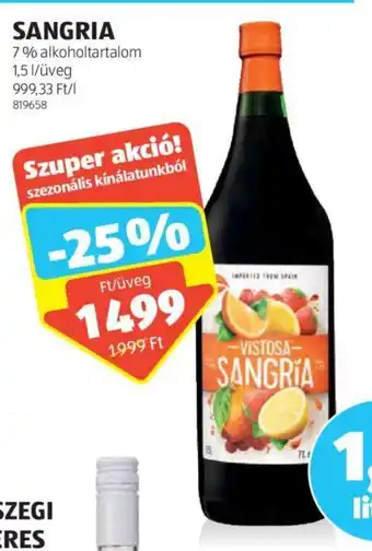 ALDI SANGRIA 1,5 l ajánlat