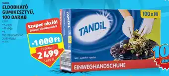 ALDI TANDIL ELDOBHATÓ GUMIKESZTYŰ 100 db ajánlat