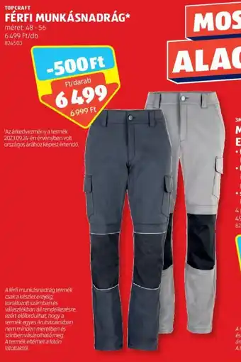 TOPCRAFT FÉRFI MUNKÁSNADRÁG 1 db