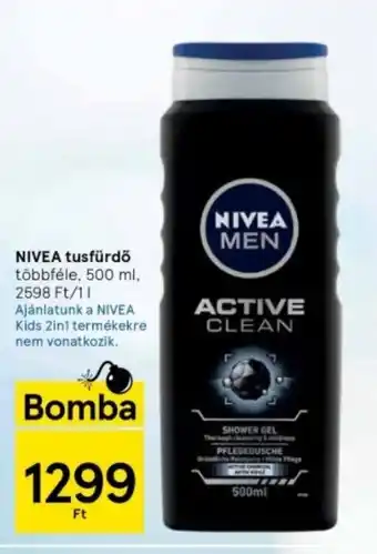 Tesco NIVEA tusfürdő 500 ml ajánlat