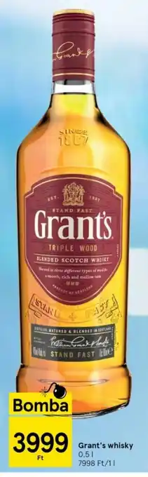 Tesco Grant's whisky 0,5 l ajánlat