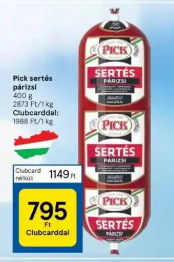 Tesco Pick sertés párizsi 400 g ajánlat