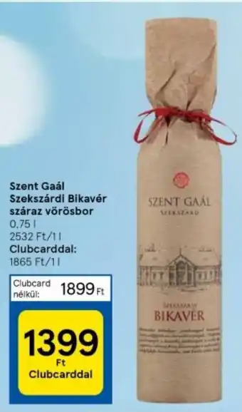 Szent Gaál Szekszárdi Bikavér száraz vörösbor 0,75 l