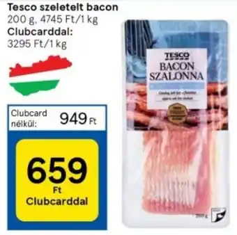 Tesco Tesco szeletelt bacon 200 g ajánlat