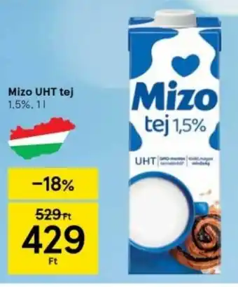 Tesco Mizo UHT tej 1,5%, 1l ajánlat