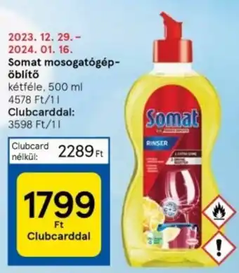 Tesco Somat mosogatógép-öblítő 500ml ajánlat
