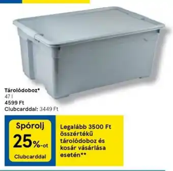 Tárolódoboz 47l