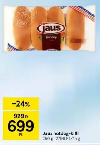 Tesco Jaus hotdog-kifli 250 g ajánlat