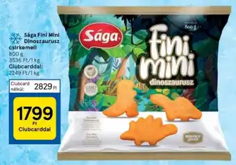 Tesco Sága Fini Mini Dinoszaurusz csirkemell 800 g ajánlat