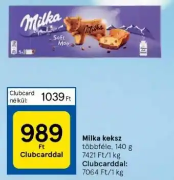 Tesco Milka keksz többféle, 140 g ajánlat