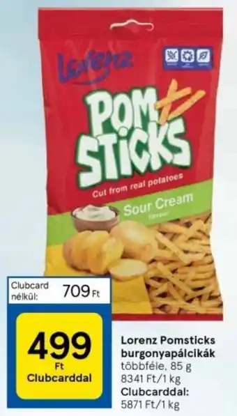 Lorenz Pomsticks burgonyapálcikák többféle, 85 g