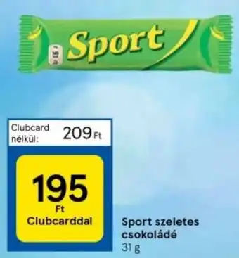 Tesco Sport szeletes csokoládé 31g ajánlat