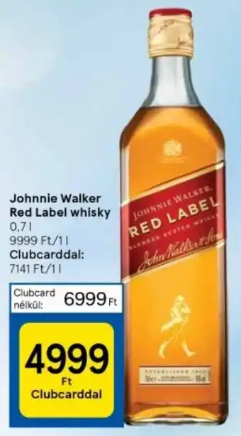 Tesco Johnnie Walker Red Label whisky 0,7l ajánlat