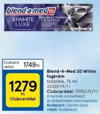 Blend-A-Med 3D White fogkrém többféle, 75 ml
