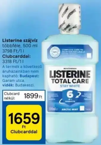 Listerine szájvíz többféle, 500 ml
