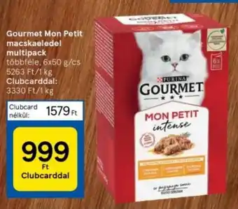 Tesco Gourmet Mon Petit macskaeledel multipack többféle, 6x50 g/cs ajánlat