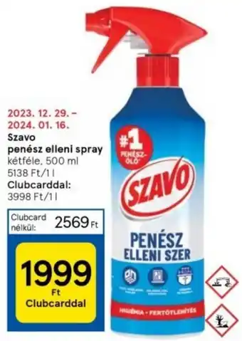 Szavo penész elleni spray kétféle, 500 ml