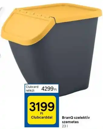 Tesco BranQ szelektív szemetes 23l ajánlat