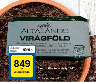 Tesco Sandis általános virágföld 20l ajánlat