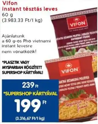 Spar Vifon instant tésztás leves 60g ajánlat