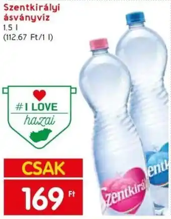 Spar Szentkirályi ásványvíz 1,5l ajánlat