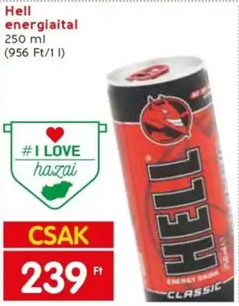 Spar Hell energiaital 250 ml ajánlat