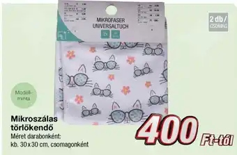 Mikroszálas törlőkendő