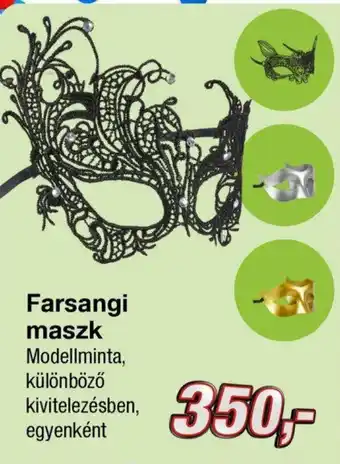 Kik Farsangi maszk Modellminta, ajánlat