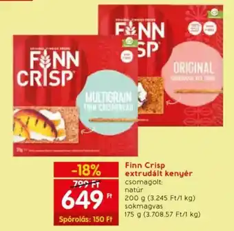Spar Finn Crisp extrudált kenyér 200g ajánlat