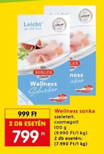 Spar Wellness sonka 100g ajánlat