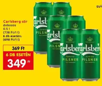 Spar Carlsberg sör 0,5l ajánlat