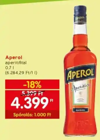 Spar Aperol aperitifital 0,7l ajánlat