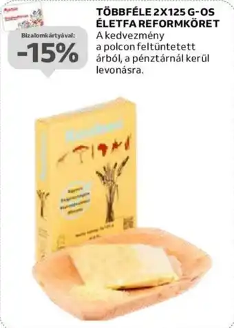 Auchan TÖBBFÉLE 2X125 G-OS ÉLETFA REFORMKÖRET ajánlat