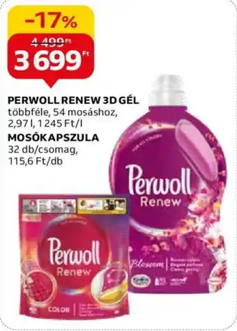 Auchan PERWOLL RENEW 3D GÉL, 2,97l ajánlat