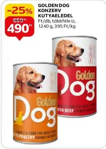 Auchan GOLDEN DOG KONZERV KUTYAELEDEL 1240g ajánlat