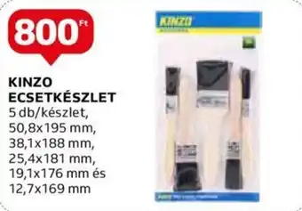 Auchan KINZO ECSETKÉSZLET 5 db/készlet, ajánlat
