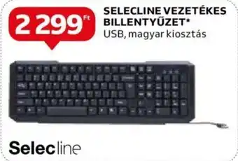 Auchan SELECLINE VEZETÉKES BILLENTYŰZET USB, magyar kiosztás ajánlat