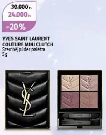 YVES SAINT LAURENT COUTURE MINI CLUTCH Szemhéjpúder paletta 5g
