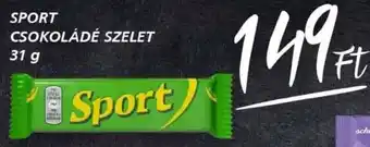 SPORT CSOKOLÁDÉ SZELET 31g