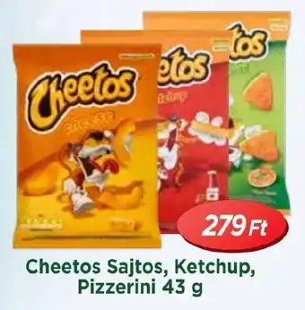 Cheetos Sajtos, Ketchup, Pizzerini 43 g