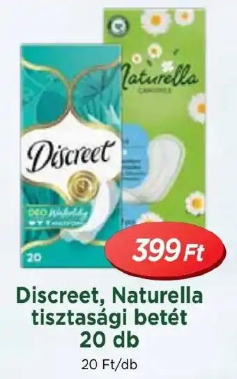 Real Discreet, Naturella tisztasági betét 20 db ajánlat
