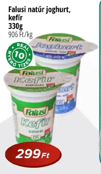Real Falusi natúr joghurt, kefír 330g ajánlat