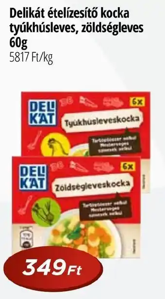 Real Delikát ételízesítő kocka tyúkhúsleves, zöldségleves 60g ajánlat